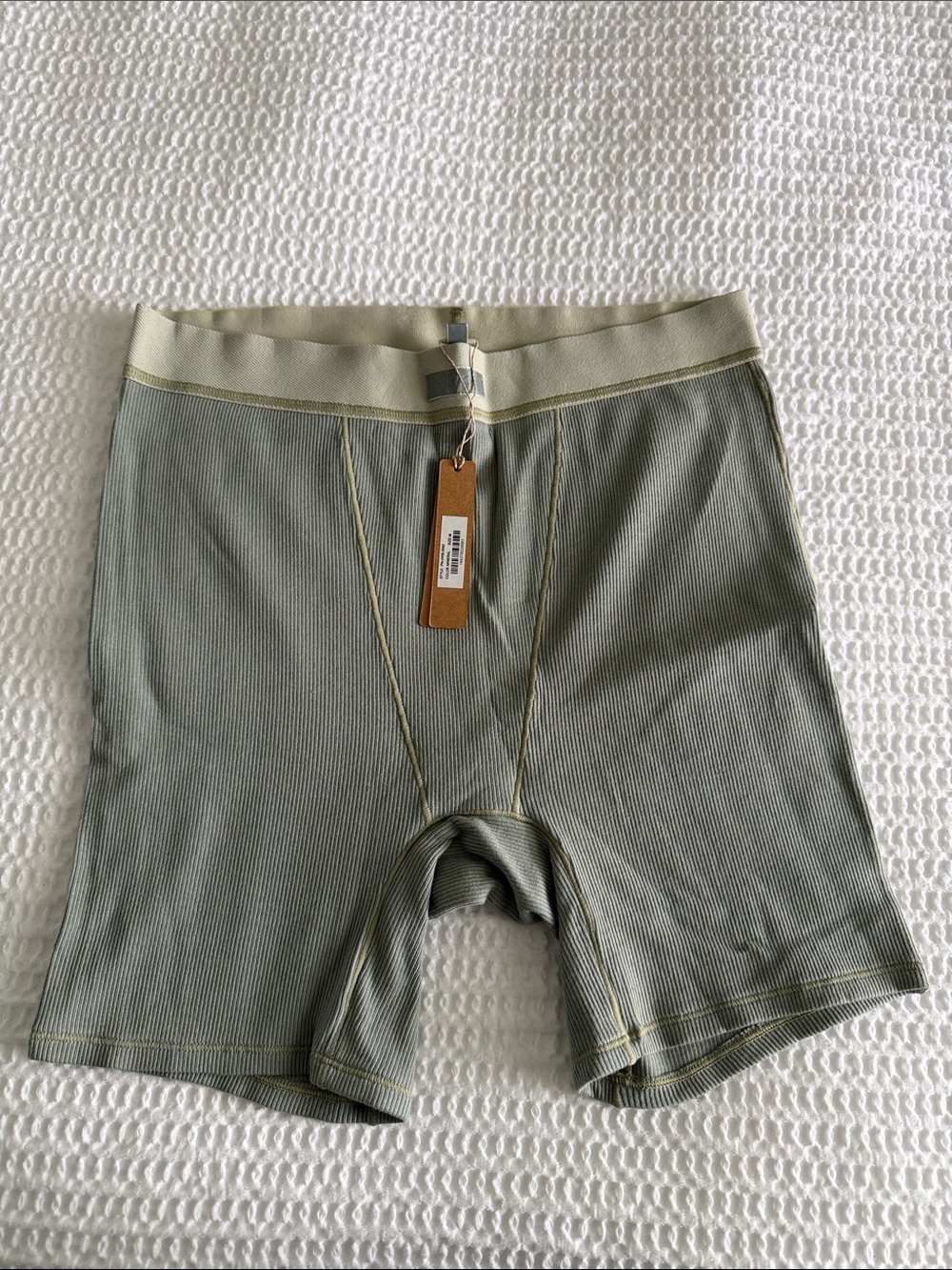 Women’s SKIMS Stretch Boxer Briefs in Olive Green